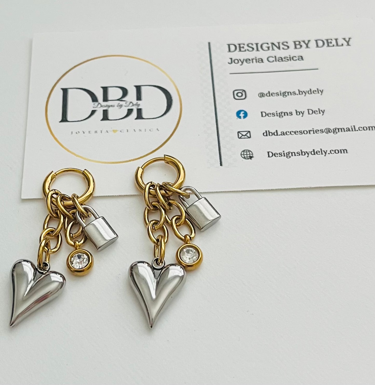 Lock earrings