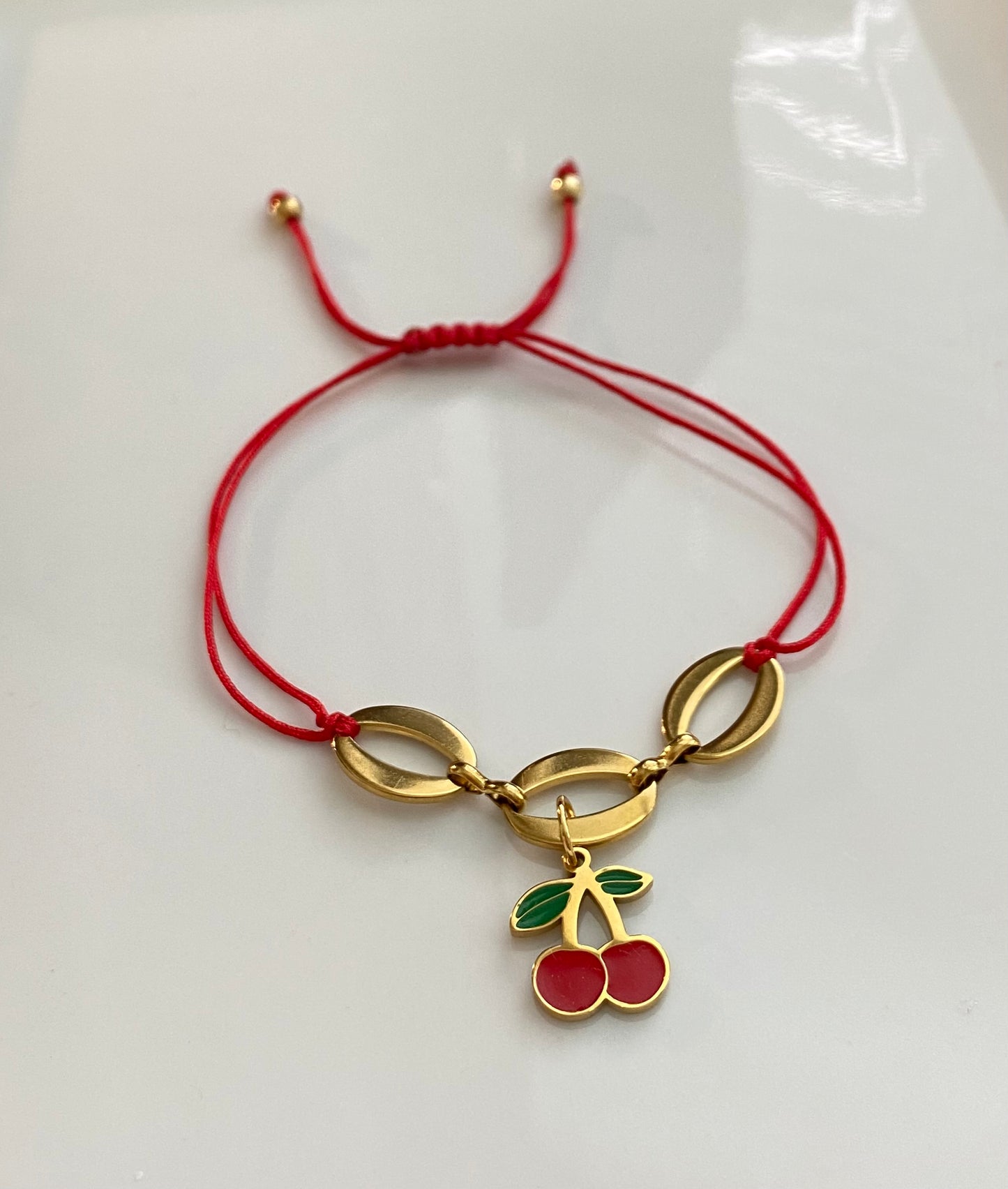 Sweet cherries bracelet