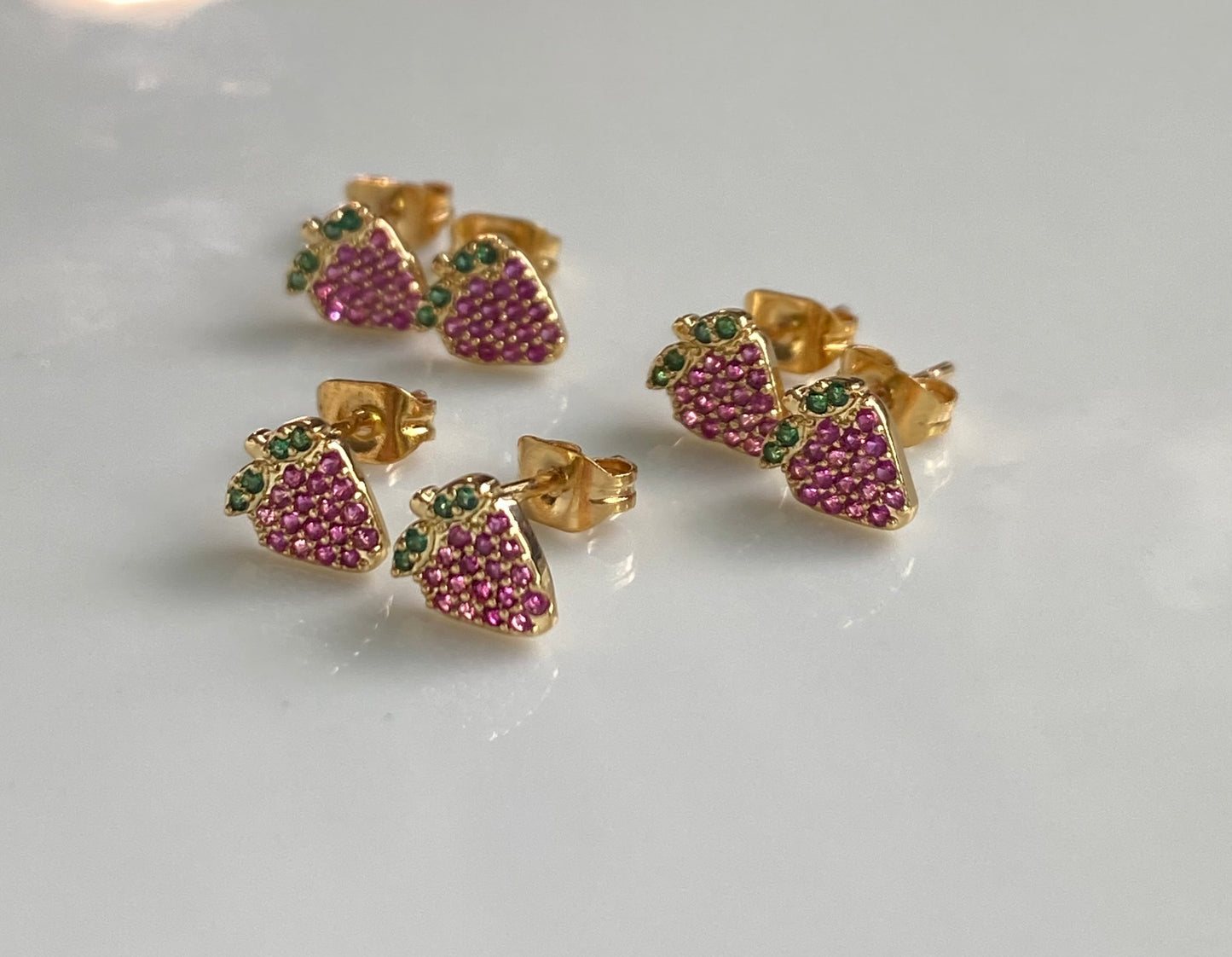 Fresa earrings, Sandía earrings, Cereza earrings