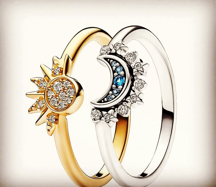 Sol y luna rings