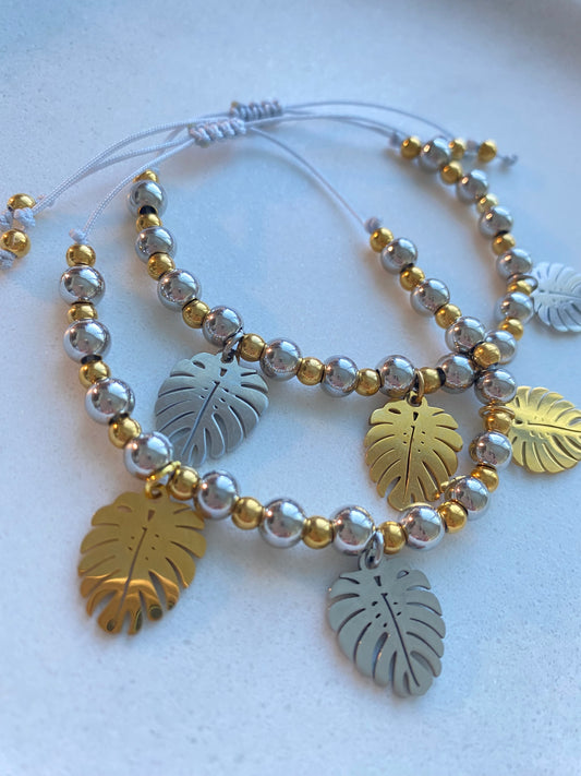 Monstera bracelet
