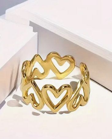 Hearts ring (ajustable)