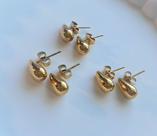 Mini drops earrings (gold)