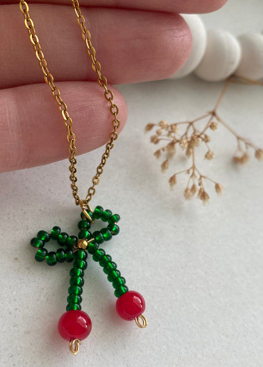 Cherries necklace